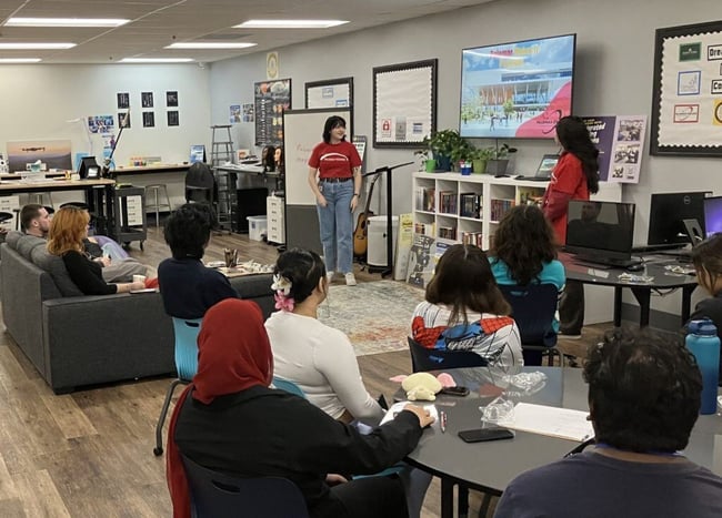 Palomar College visits SIATech North County to Explain Programs to our High School Students Leaders
