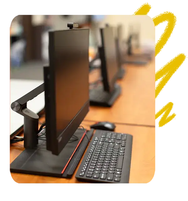 Computer in a SIATech classroom