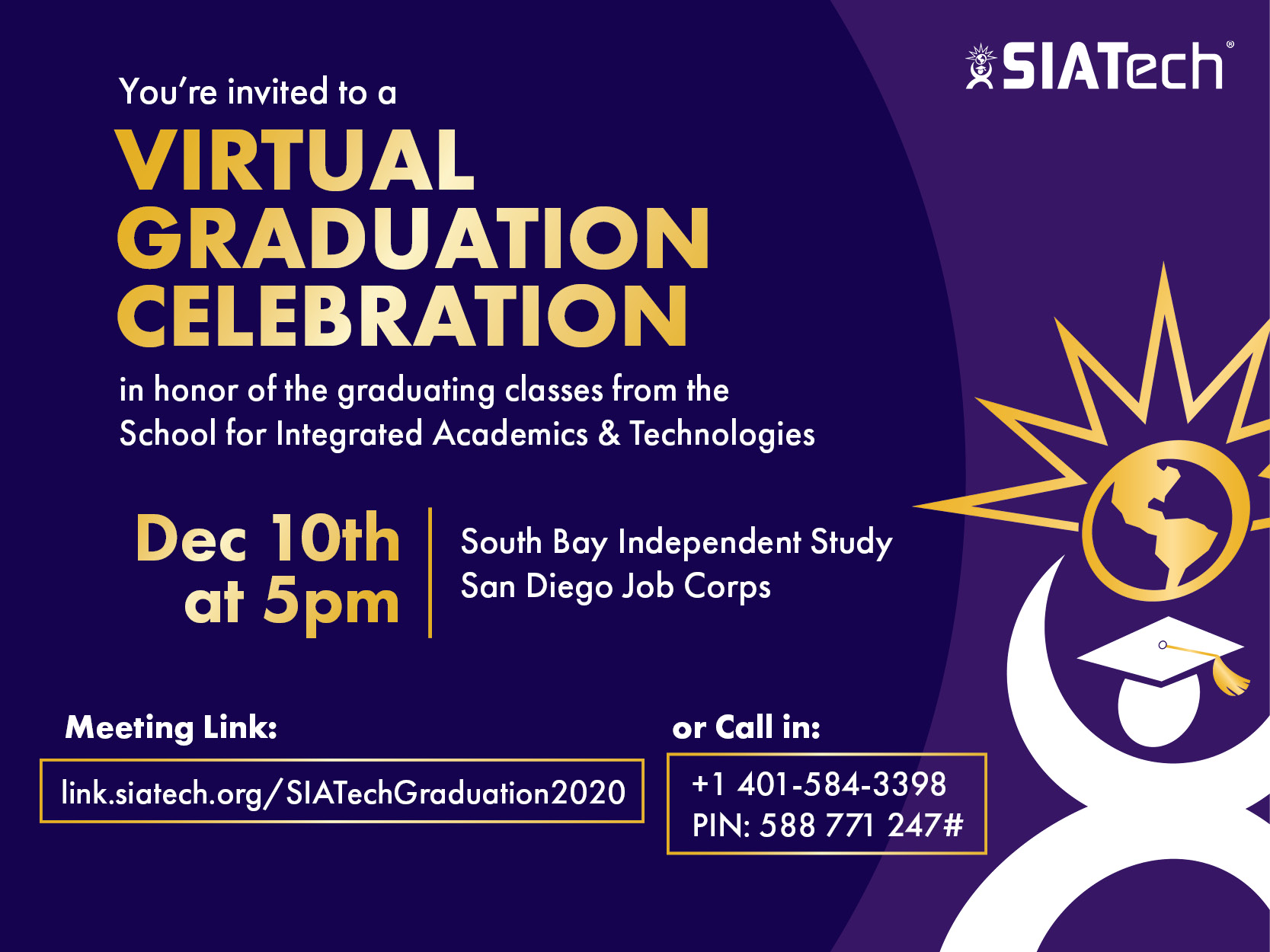 Virtual Graduation Invitation - SBIS and SDJC 2020