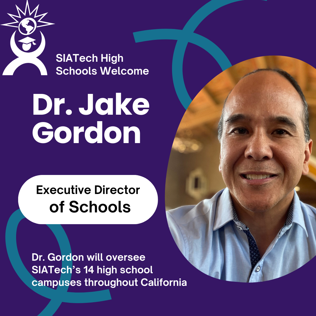 SIATech High Schools announce Dr. Jake Gordon as Executive Director of Schools