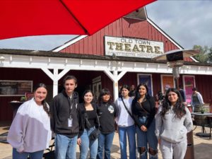 SIATech South Bay High School Students outside of Old Town Theater
